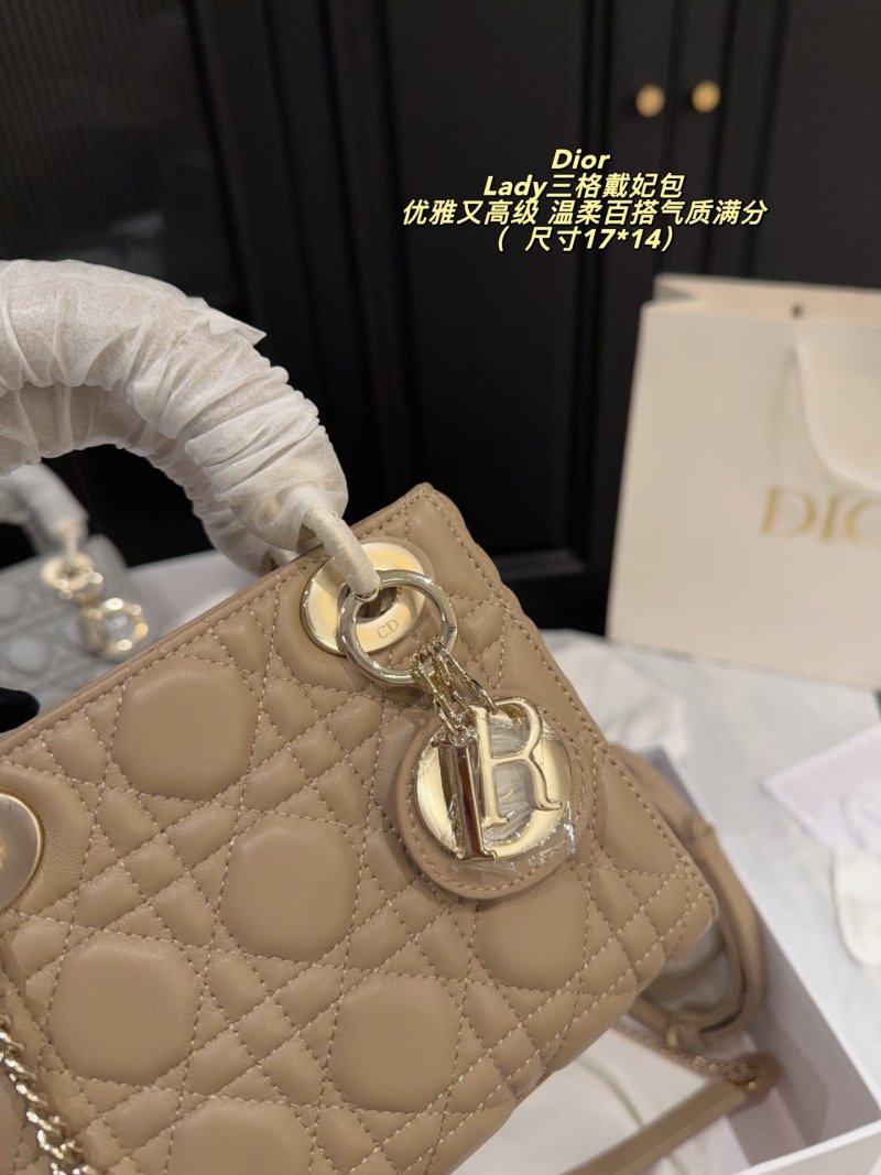 Dior Lady Dior Quilted Tote Bag - Camel view