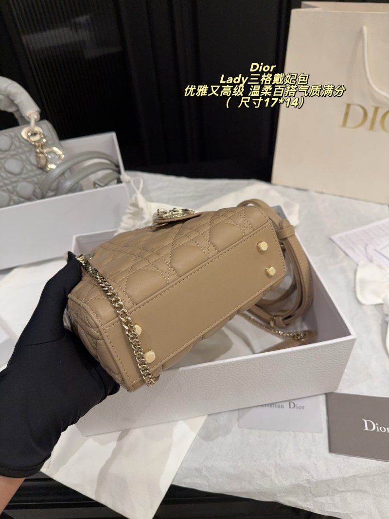 Dior Lady Dior Quilted Tote Bag - Camel view