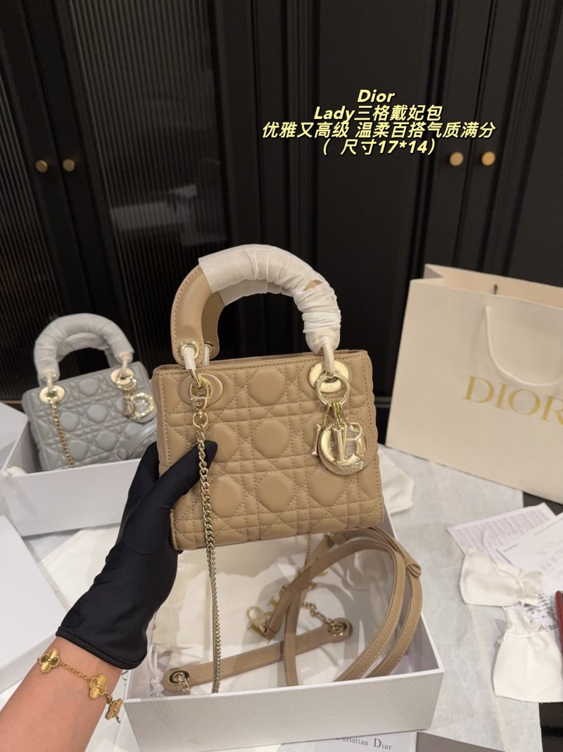 Dior Lady Dior Quilted Tote Bag - Camel view