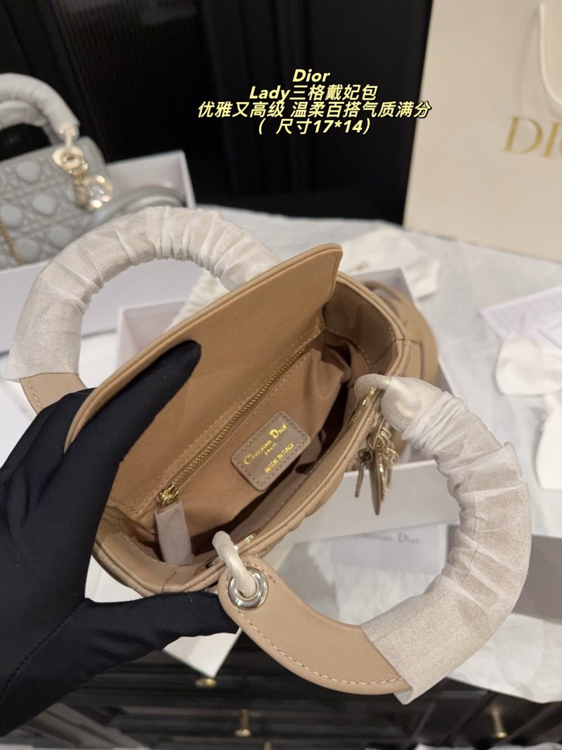 Dior Lady Dior Quilted Tote Bag - Camel view