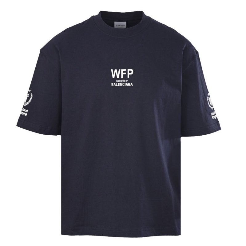 Balenciaga WFP Collaboration Navy T-Shirt