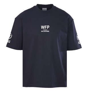 Balenciaga WFP Collaboration Navy T-Shirt view 1
