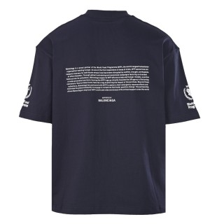 Balenciaga WFP Collaboration Navy T-Shirt view 3