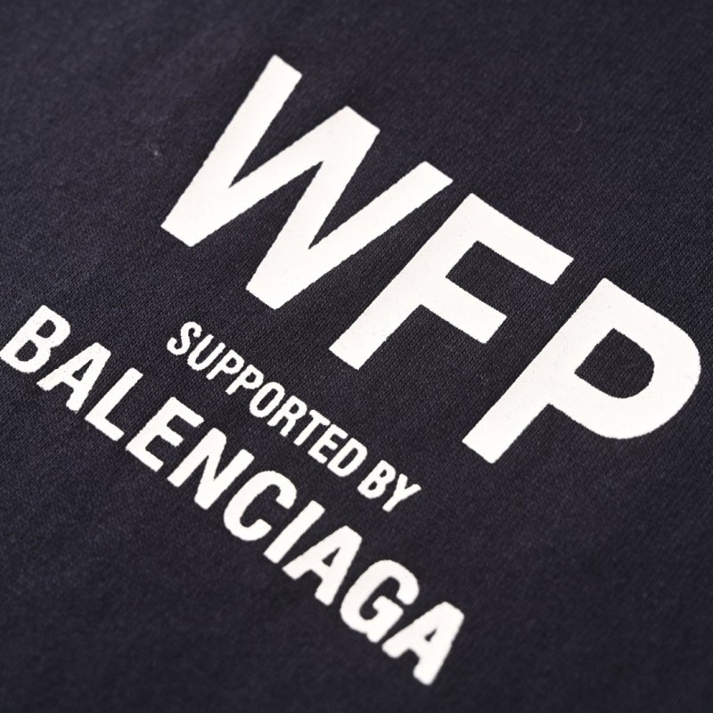 Balenciaga WFP Collaboration Navy T-Shirt view