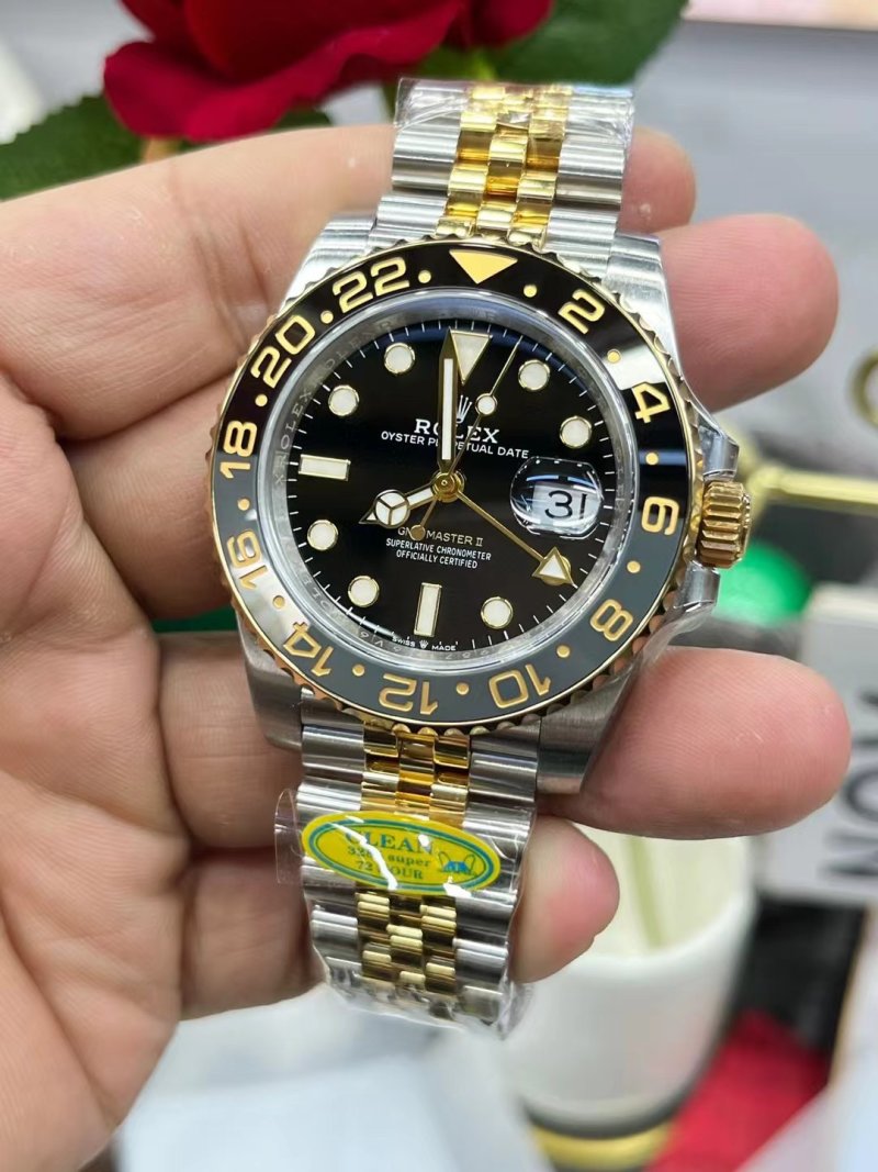Rolex GMT-Master II Black Dial Two-Tone 40mm view