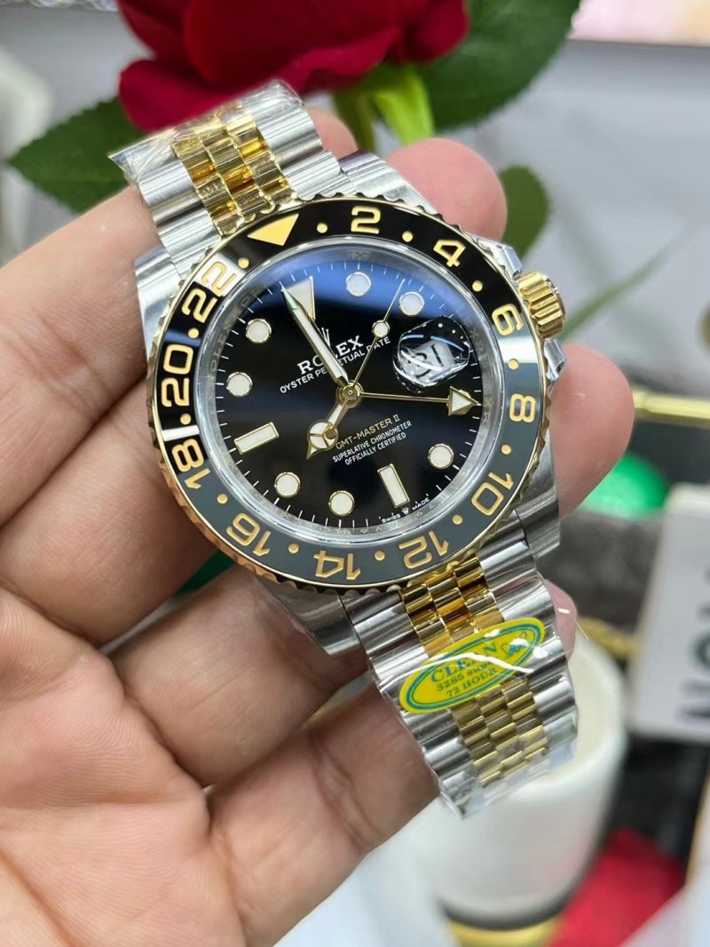 Rolex GMT-Master II Black Dial Two-Tone 40mm view