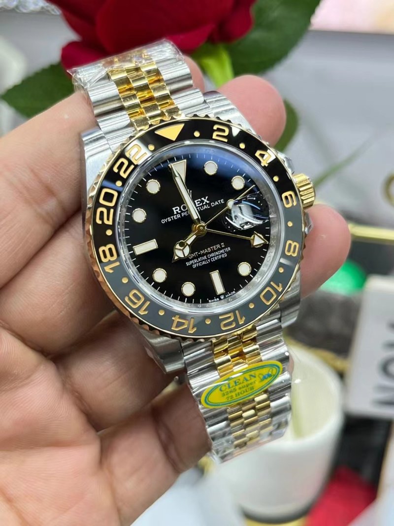 Rolex GMT-Master II Black Dial Two-Tone 40mm view