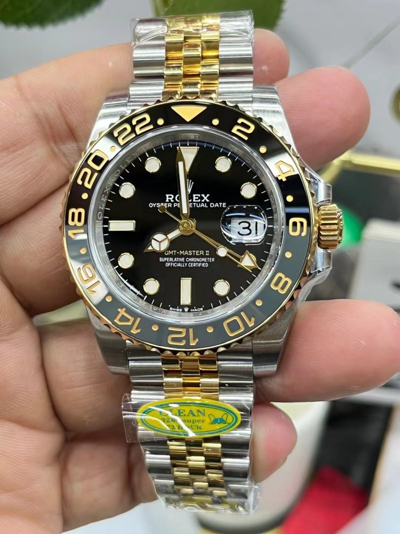 Rolex GMT-Master II Black Dial Two-Tone 40mm view
