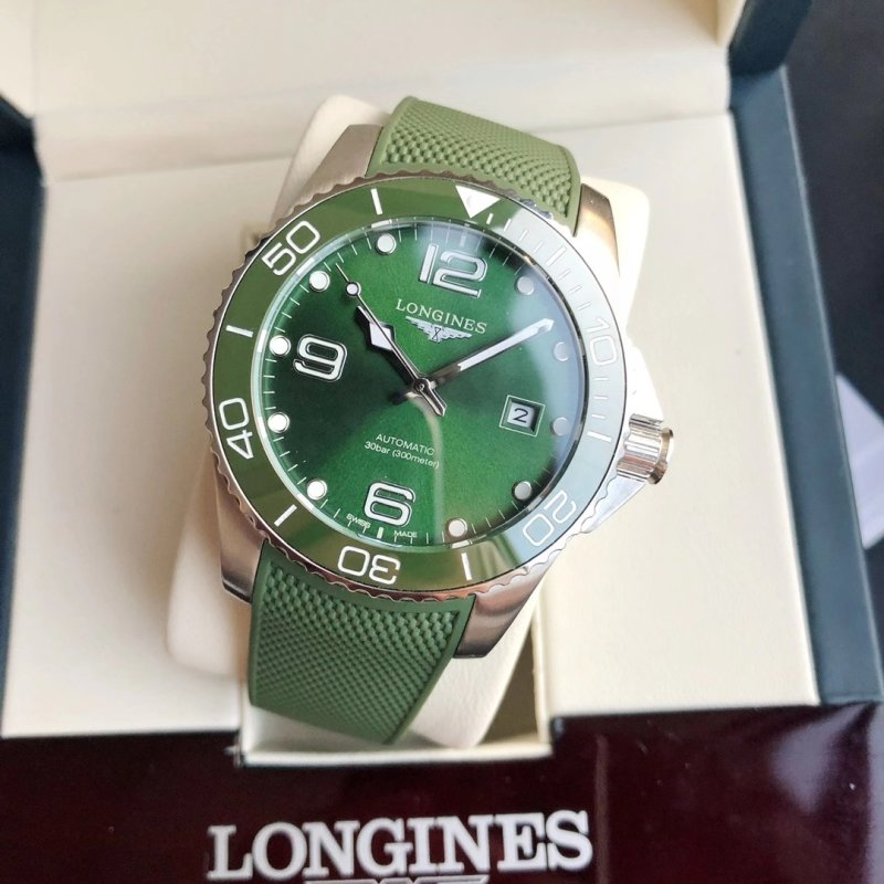 Longines HydroConquest Green Dial Automatic Watch 41mm view