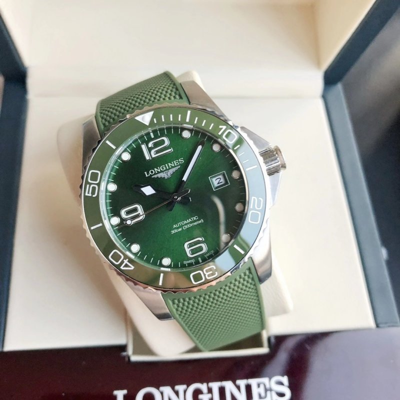 Longines HydroConquest Green Dial Automatic Watch 41mm view