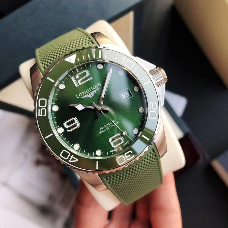 Longines HydroConquest Green Dial Automatic Watch 41mm view