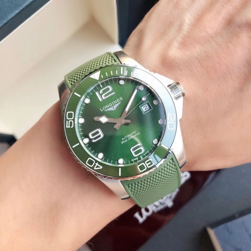 Longines HydroConquest Green Dial Automatic Watch 41mm view