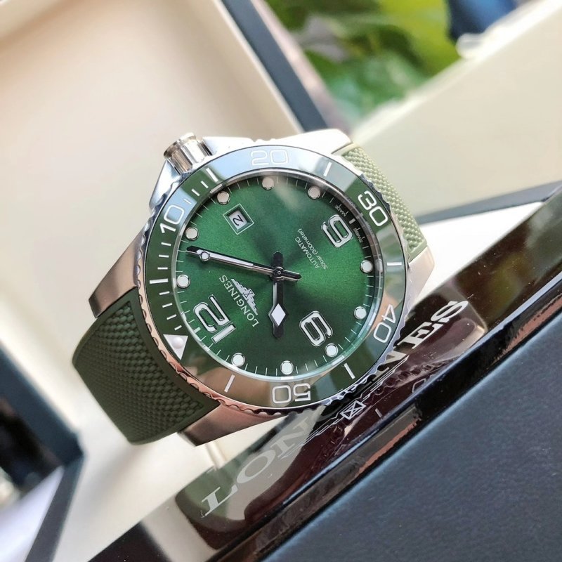 Longines HydroConquest Green Dial Automatic Watch 41mm view