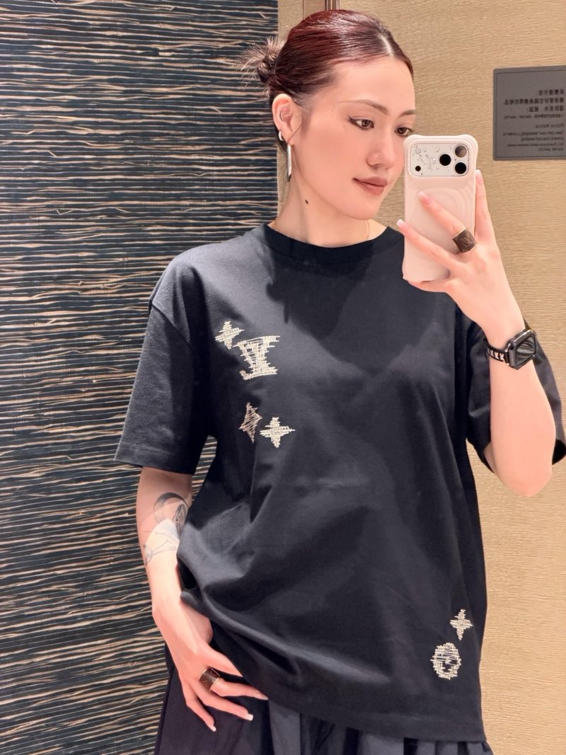 Chrome Hearts Black Gold Cross Graphic T-Shirt view