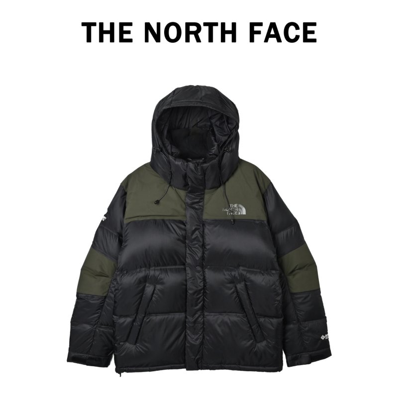 The North Face Summit Pro Down Jacket Black/Olive Colorblock