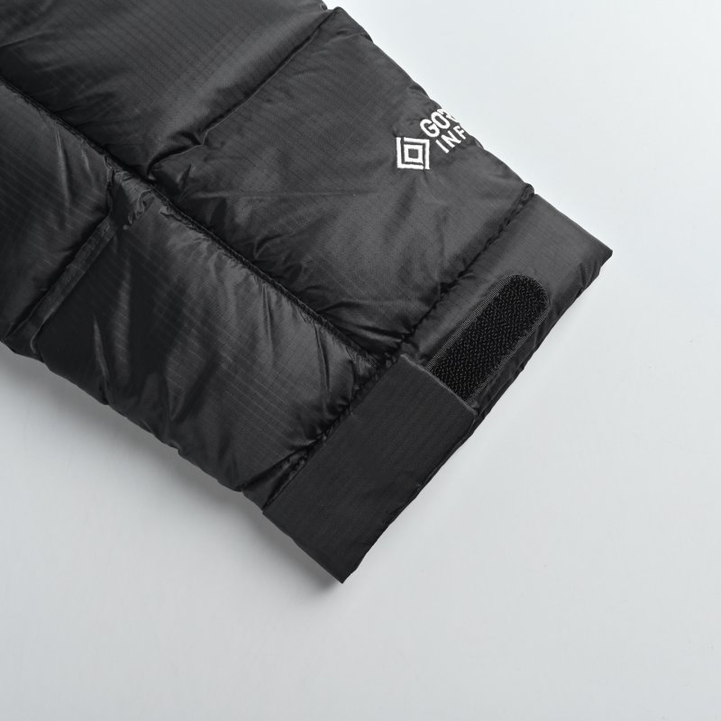 The North Face Summit Pro Down Jacket Black/Olive Colorblock view