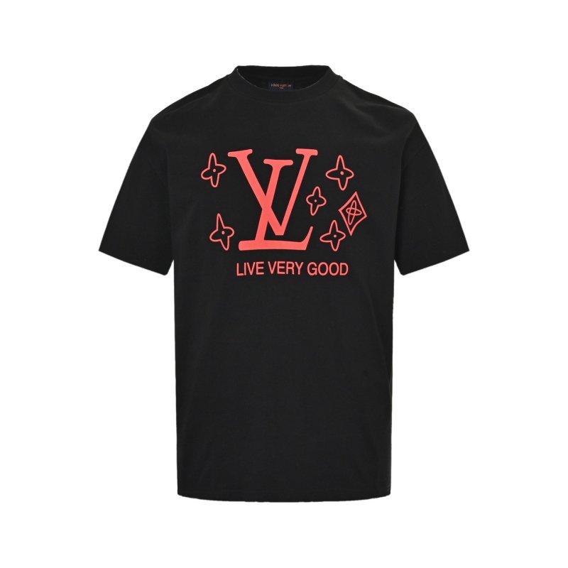 Louis Vuitton Live Very Good Black T-Shirt view