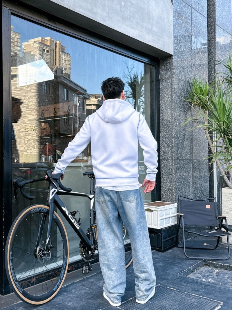 Prada White Zip Hoodie Jacket view
