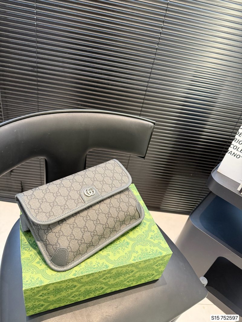 Gucci GG Canvas Chest Bag Beige
