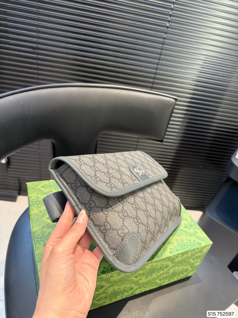 Gucci GG Canvas Chest Bag Beige view