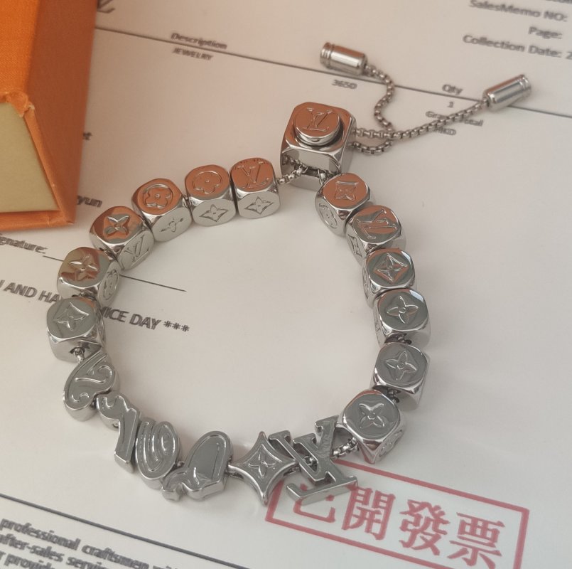 Louis Vuitton Vers Dice Bracelet Silver view