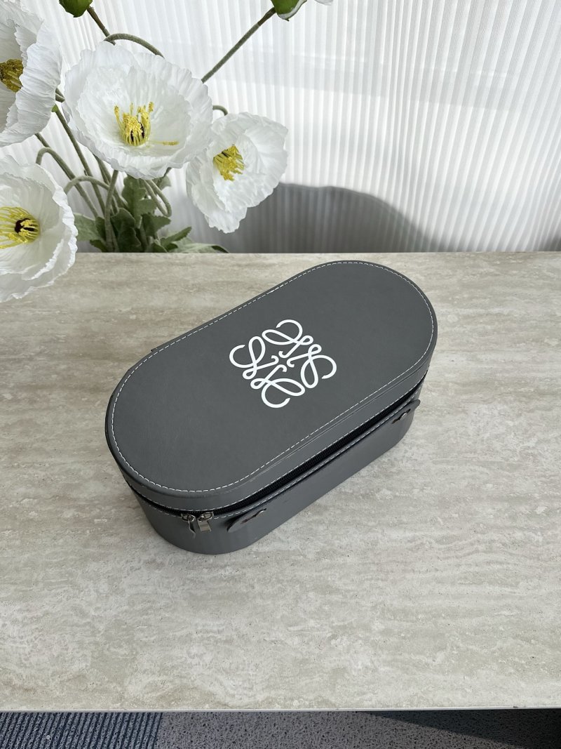 Loewe Travel Tea Set with Leather Carrying Case - Black