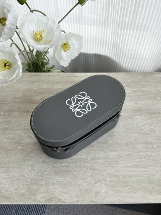 Loewe Travel Tea Set with Leather Carrying Case - Black