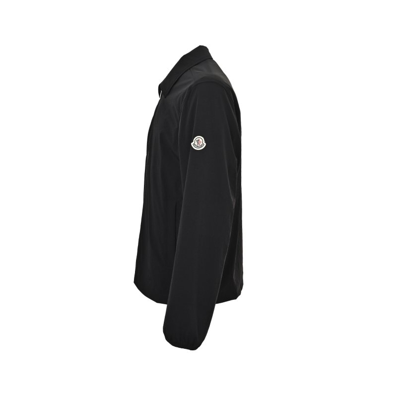 Moncler Arm Logo Collar Lightweight Jacket Black view