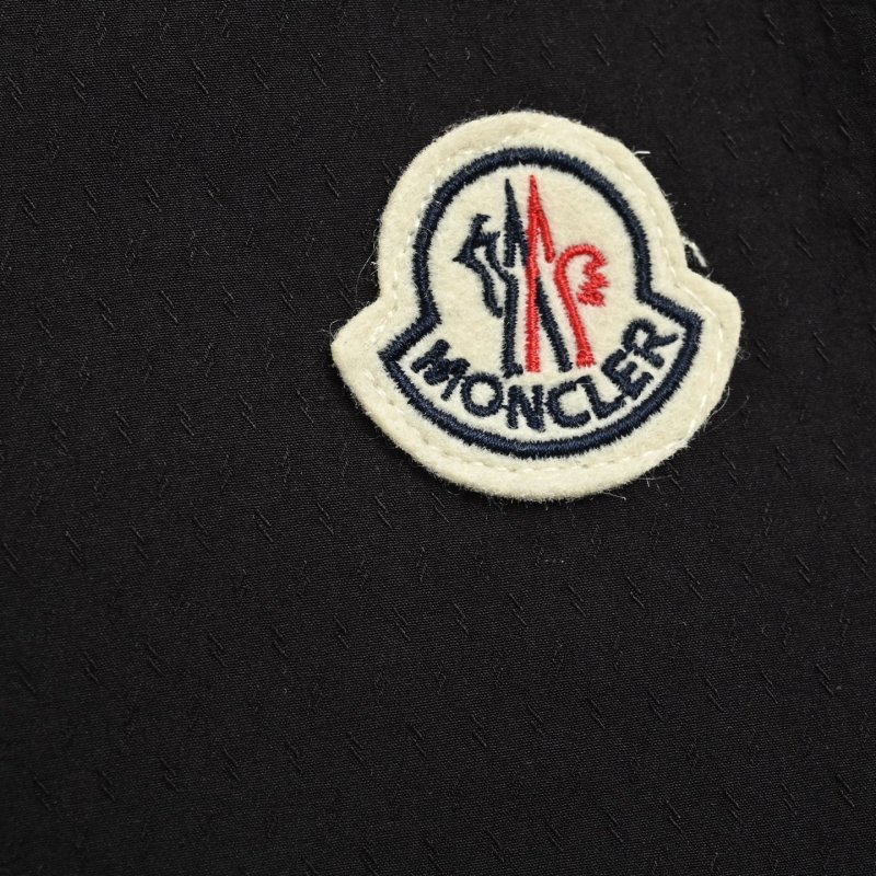 Moncler Arm Logo Collar Lightweight Jacket Black view