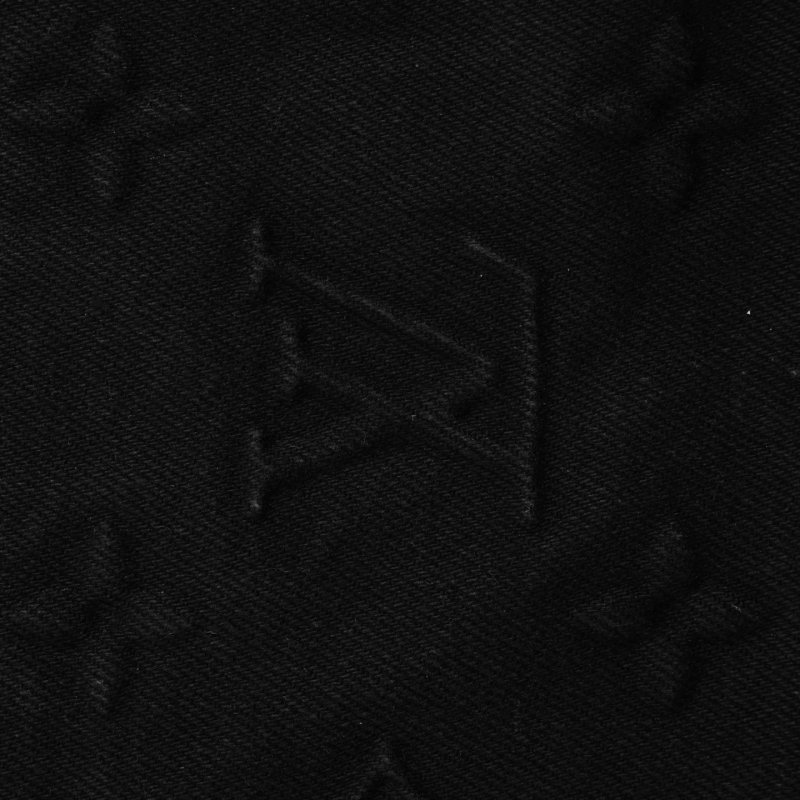 Louis Vuitton Monogram Embossed Denim Cargo Shorts Black view
