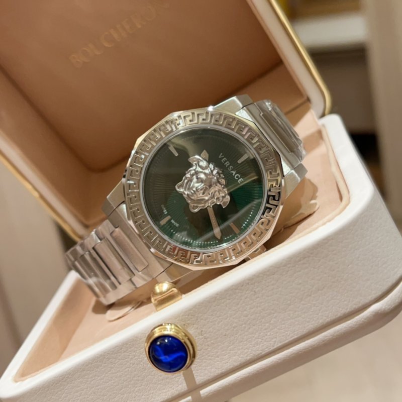 Versace Medusa Quartz Women's Watch 38MM Silver view