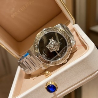Versace Medusa Quartz Women's Watch 38MM Silver view 3