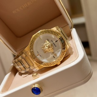 Versace Medusa Quartz Women's Watch 38MM Silver view 8