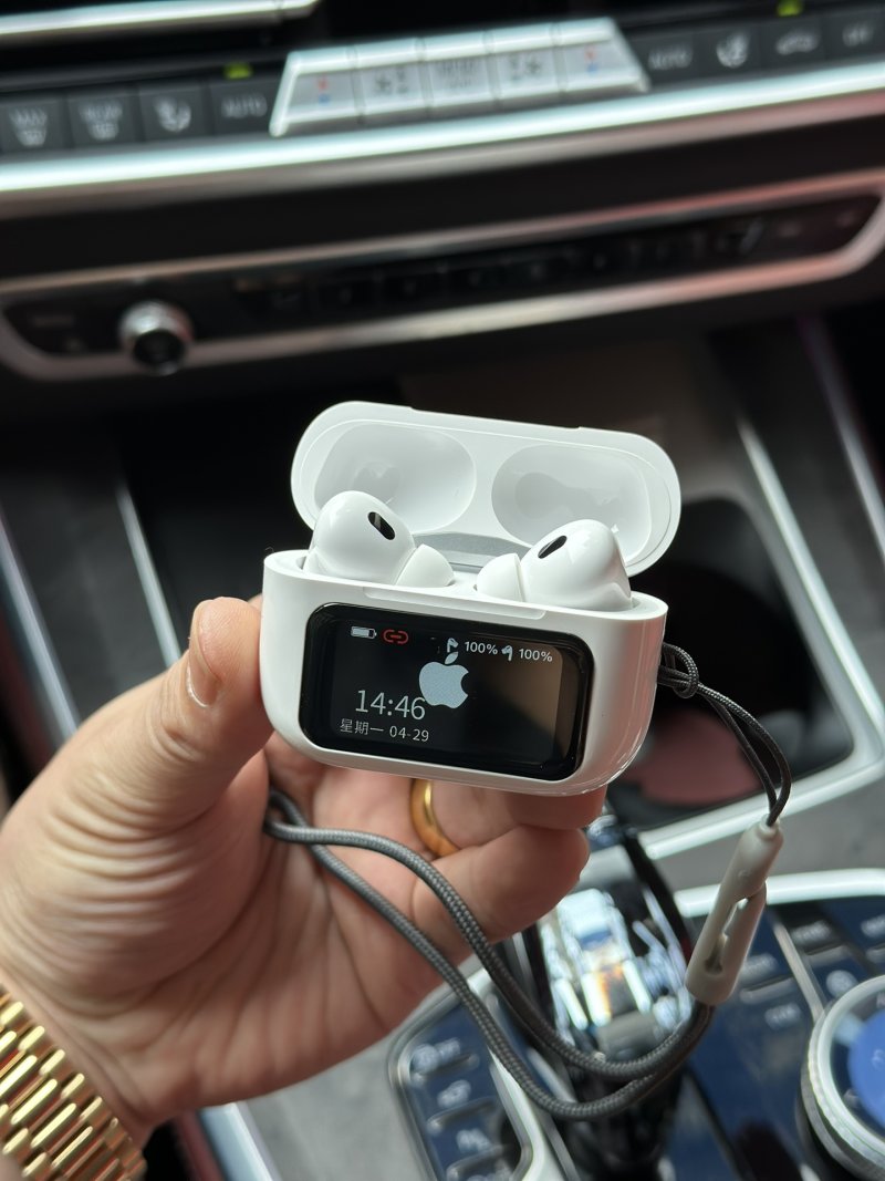 Apple AirPods Pro 3 Display Screen White Earbuds view