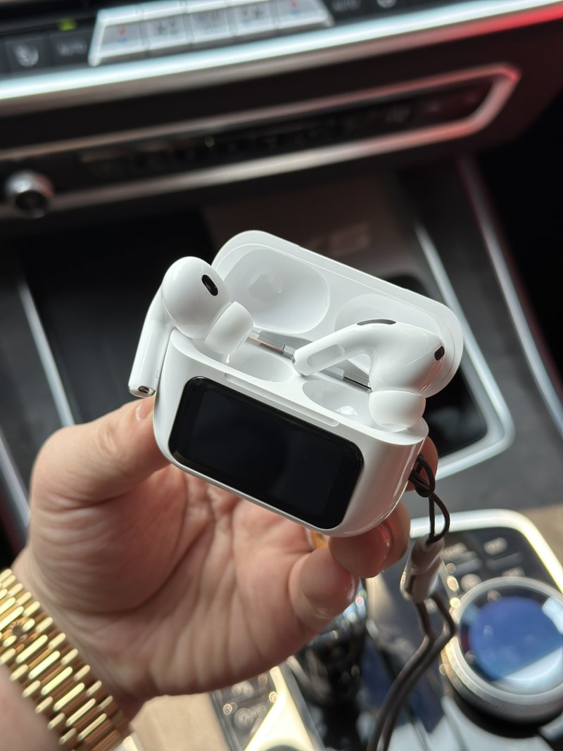 Apple AirPods Pro 3 Display Screen White Earbuds view