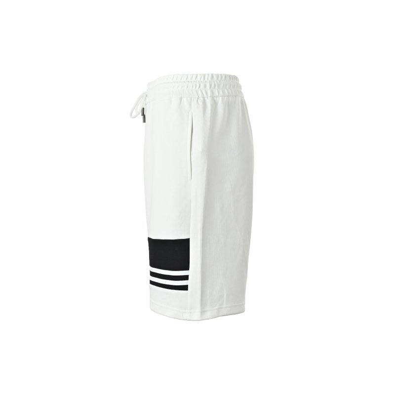 Prada White Shorts with Black Stripe Detail view