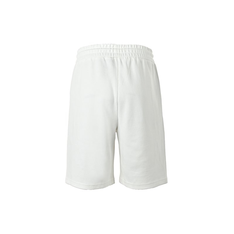 Prada White Shorts with Black Stripe Detail view