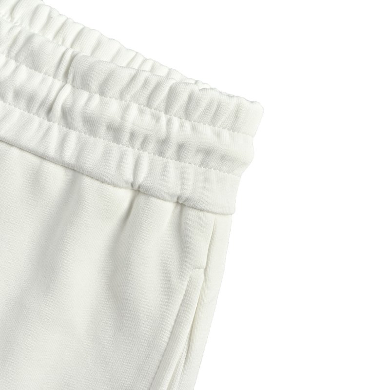 Prada White Shorts with Black Stripe Detail view