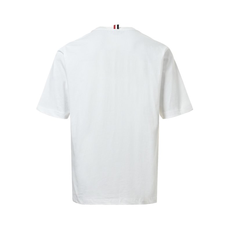 White Classic Short Sleeve T-Shirt with Embroidered Logo view