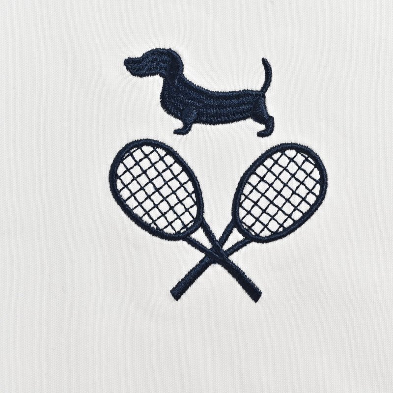 White Classic Short Sleeve T-Shirt with Embroidered Logo view