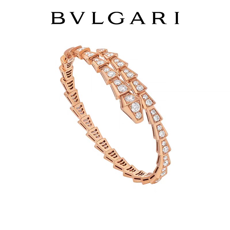 Bulgari Serpenti Rose Gold Diamond Bracelet