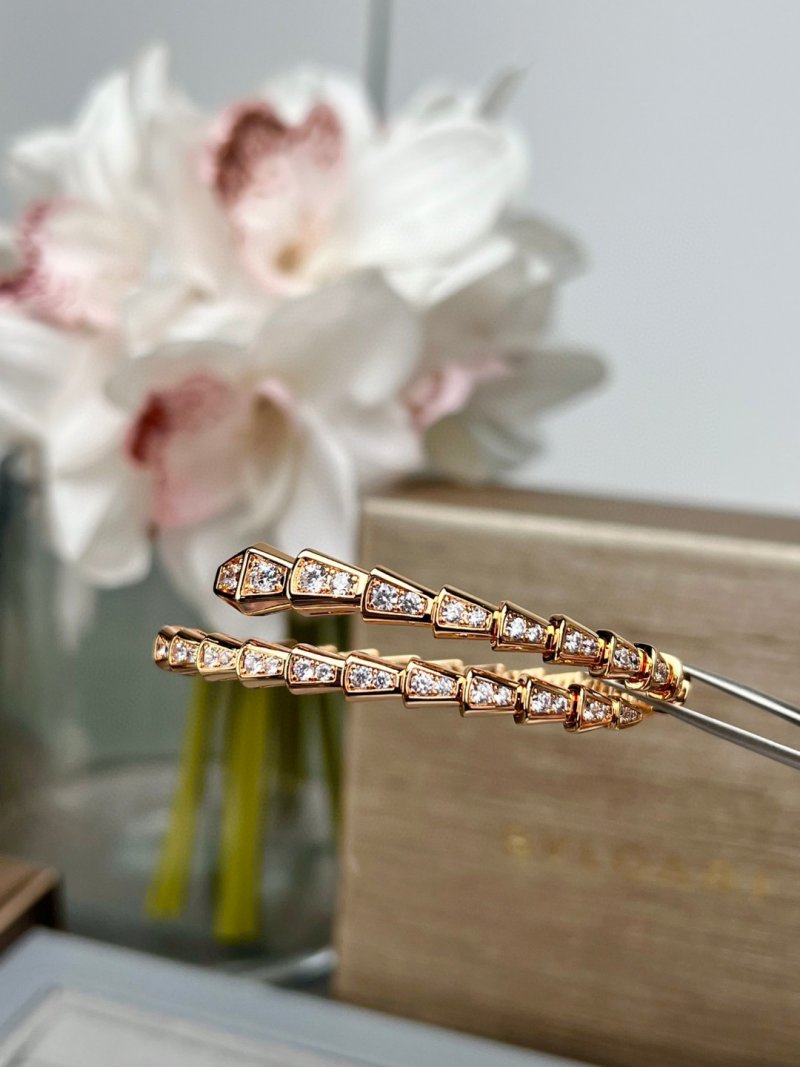 Bulgari Serpenti Rose Gold Diamond Bracelet view