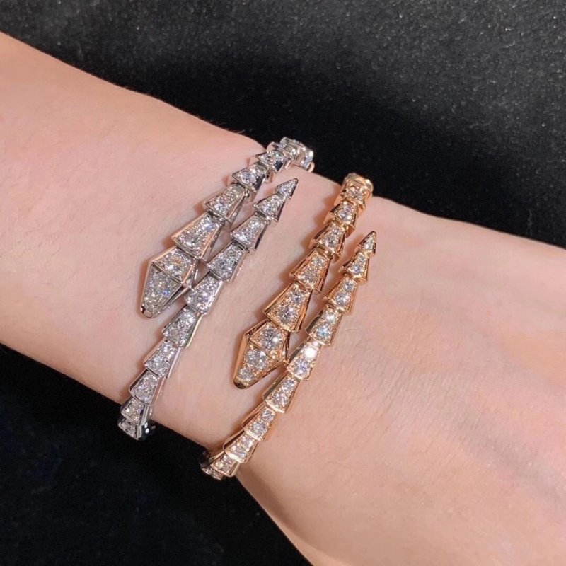 Bulgari Serpenti Rose Gold Diamond Bracelet view
