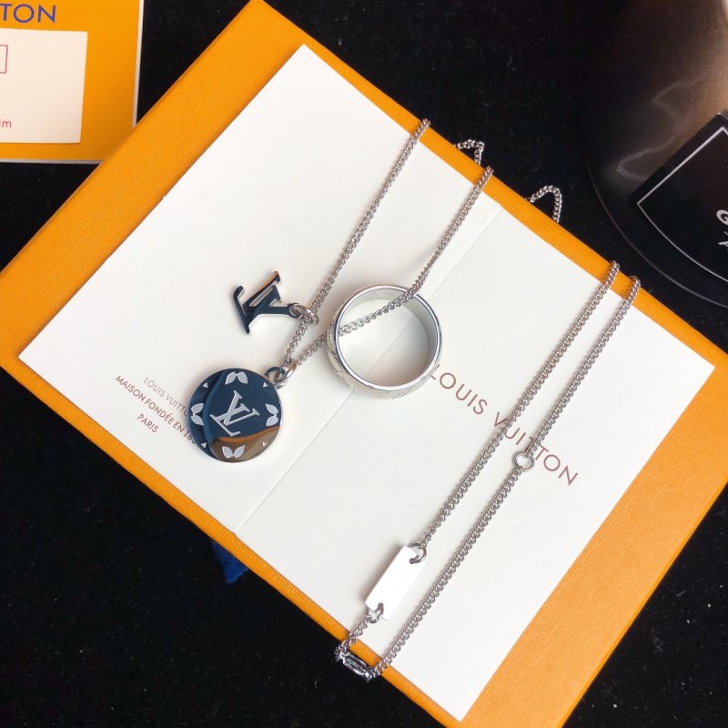 Louis Vuitton 3-in-1 Silver Pendant Necklace view