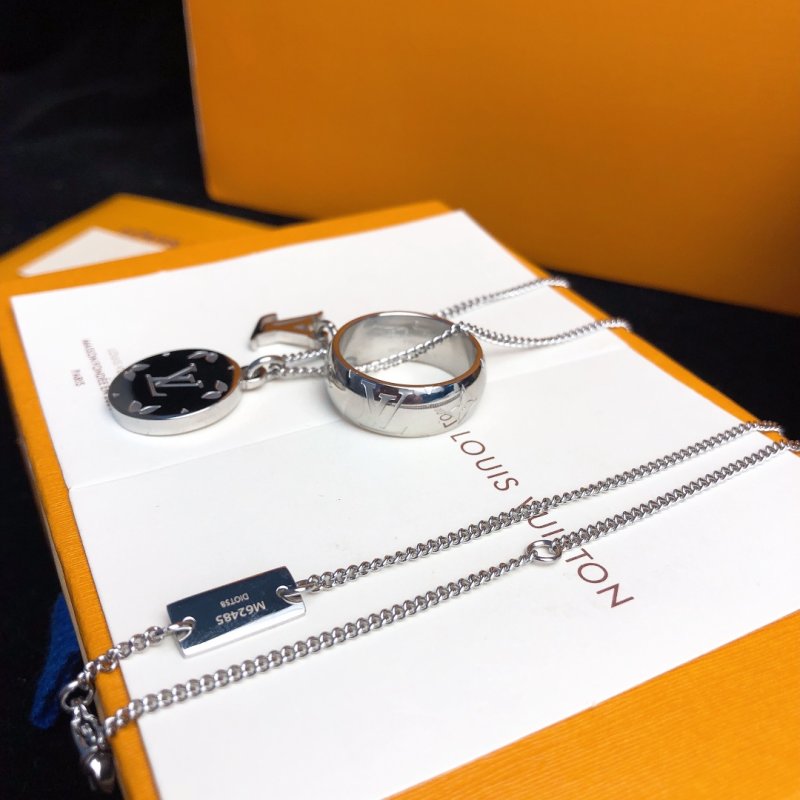 Louis Vuitton 3-in-1 Silver Pendant Necklace view