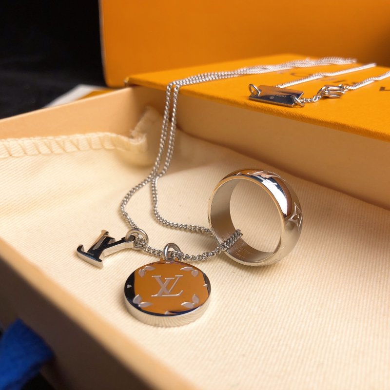 Louis Vuitton 3-in-1 Silver Pendant Necklace view