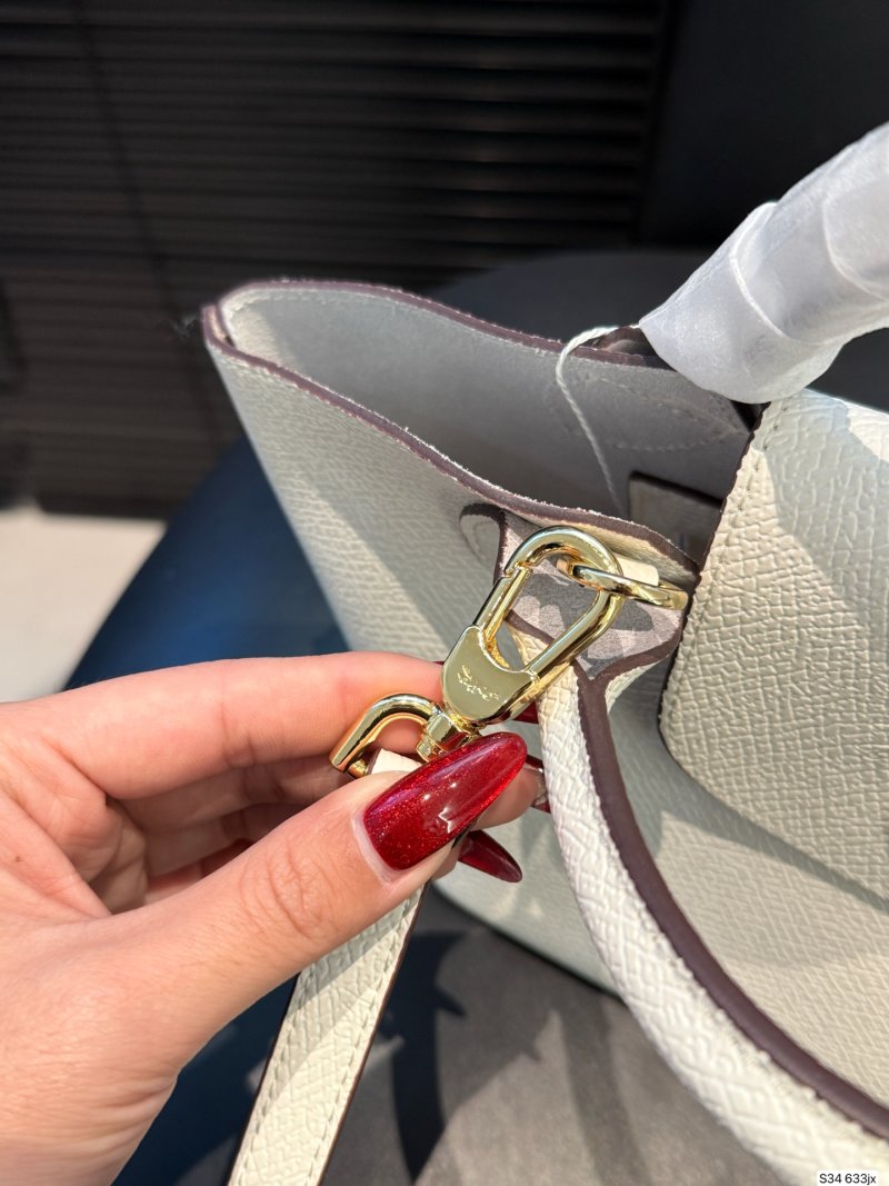 Longchamp Le Pliage Cuir Small Tote Cream view