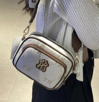 MLB NY Camera Bag Cream & Brown Monogram view 6
