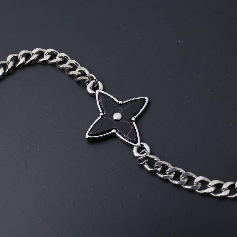 Louis Vuitton LV Multi-Charm Palladium Chain Necklace Silver view