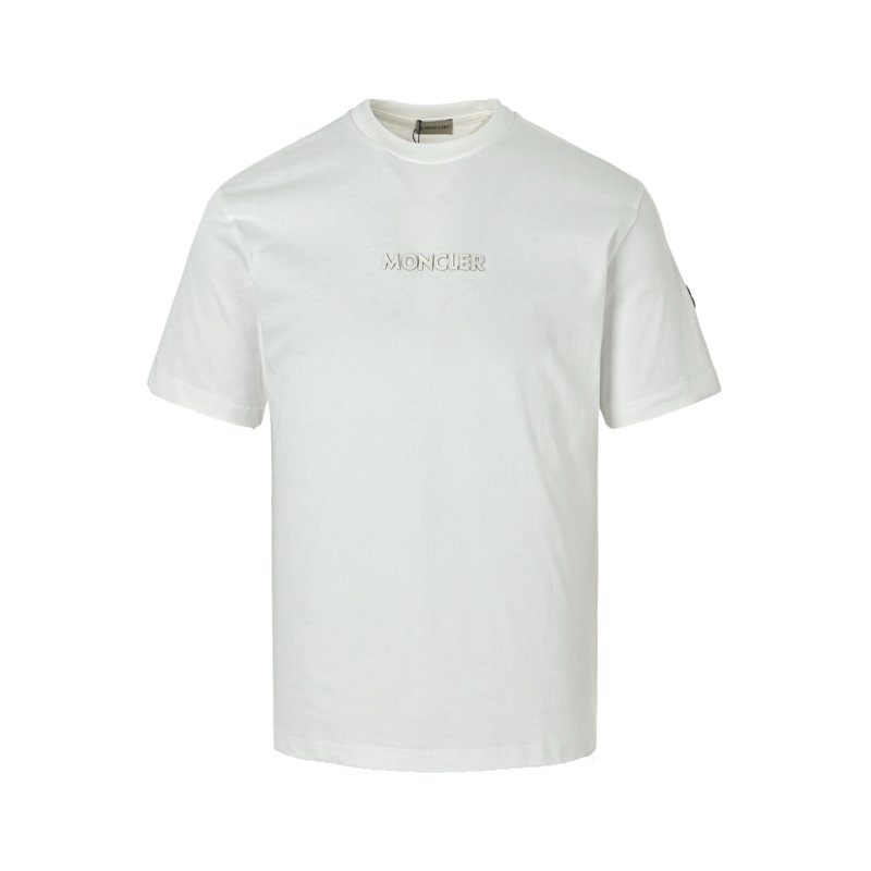 Moncler White Logo T-Shirt view